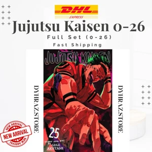 Jujutsu Kaisen Manga English Full Set Vol 0-27 Gege Akutami Comic Free Shipping - Picture 1 of 24