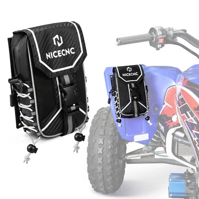 ATV Fender Bag Black Accessory Pack Luggage Storage For Yamaha YFZ450 450R SE - Imagem 1 de 4