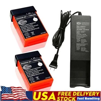 QA109600 Battery Charger 220V + 2x 1500mah BA225030 Battery for HBC Radiomatic - Image 1 of 4
