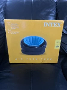 Intex Inflatable Air Furniture Empire Indoor/Outdoor Chair 112x109x69cm - Blue - Picture 1 of 2