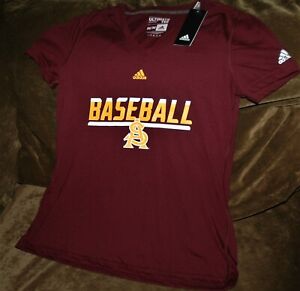 Arizona State Sun Devils baseball t-shirt women's medium NEW With TAGS  Adidas 