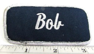 Vintage Bob Name Jacket Patch Personalized Employee Work Shop Uniform B - Picture 1 of 3
