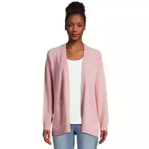 Time and Tru Women's Open Front Cardigan Sweater, Lightweight, Pink, Medium - Picture 1 of 5