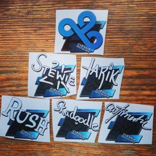 x6 Boston 2018 winner Cloud9 stickers set Eleague Mlg Pubg Csgo Global offensive