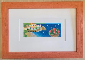 Mimmo Sciarrano Serigrafia Amalfi Panorama Pop casa arte quadri arredo - Foto 1 di 1