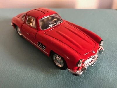 Kinsmart 5” MERCEDES-BENZ 300SL Diecast RALLY CAR 1/32 Red KT5348 Gull-Wing - Image 1 of 4