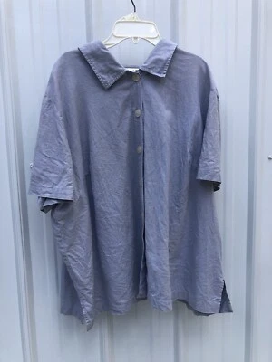 Blusa Kathie Lee mistura de linho 18W/20w - Imagem 1 de 4