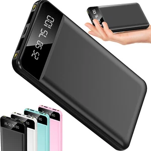 2-USB Ports Power Bank 10000mah Cellphone External Battery Backup Fast Charging - Picture 1 of 34