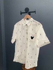 Nwt Junk Food Hawaiian Disney Mickey Mouse Button Down Shirt L