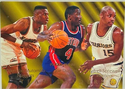 Team Leaders 1994 - 95 Fleer Dikembe Mutombo、Joe Dumars Latrell、Sprewell #3 of 9 — 第 1/3 张图片