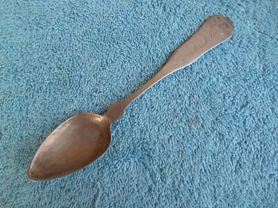 Antiguo N. Harding Co. Cuchara cucharadita con monograma de plata para monedas cubiertos Foto 1 de 4