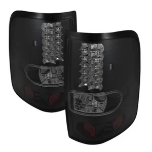 SPYDER SMOKED BLACK LED TAIL LIGHTS For Ford F150 New Body 2005-2008 #5078131 - Picture 1 of 7