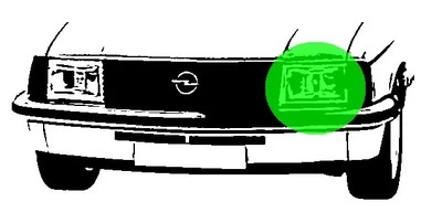 Reparaturblech - Scheinwerferblech links für Opel Rekord E und Commodore C - Bild 1 von 4