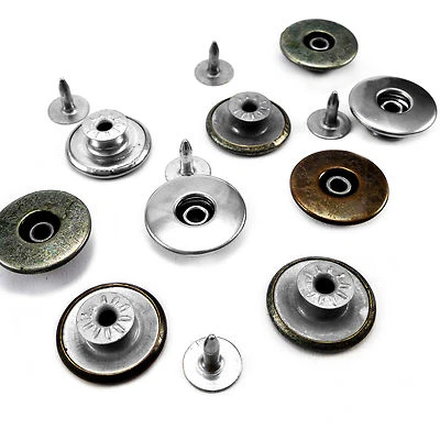 17 mm Denim Jeans Buttons Rotating type brass based with alloy studs ASK - Image 1 of 2