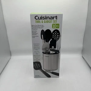 Cuisinart 10pc Tool & Stainless SteelCrock Kitchen Utensils set New in Box - Picture 1 of 7