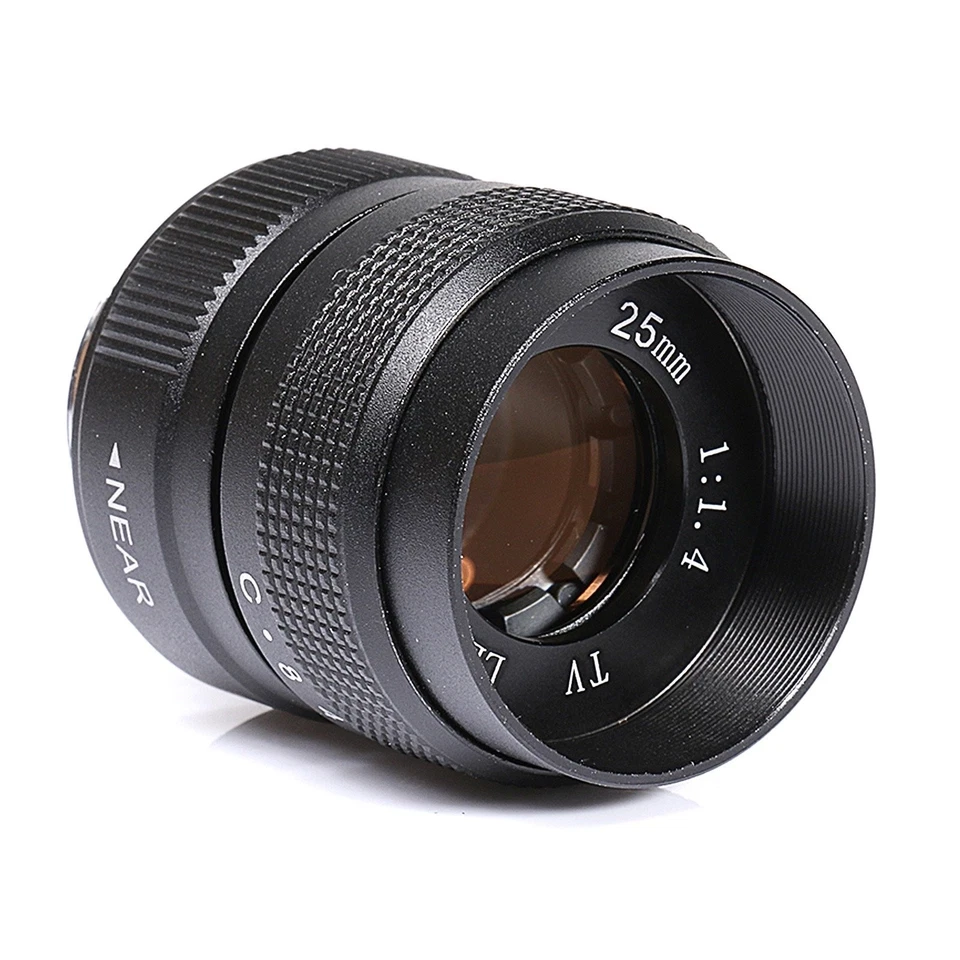 FUJIAN 25mm F1.4 CCTV Lens Clear Efficient Light Conduction C Mount Camera Lens - Image 1 of 4