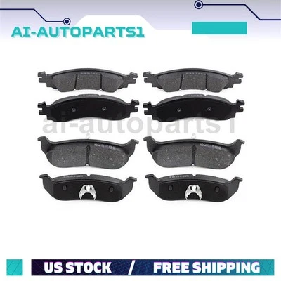 For 2007 2008 2009 2010 Ford Explorer Sport Trac Pair Front + Rear Brake Pads - Image 1 of 4