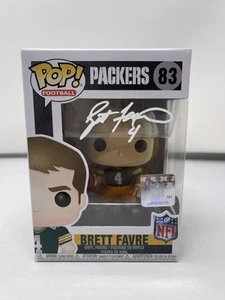 Funko Pop #83 Beckett certificado de autenticidad firmado por Brett Favre de los Packers NFL CON estuche L1 - Imagen 1 de 7