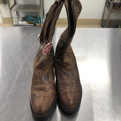 Botas de Vaquero Laredo 51112 Para Mujer 8.5 M Cuero Marrón Costuras Rodeo Western Foto 1 de 4