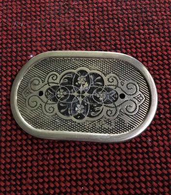 Classic Western Belt Buckle Cowboy Cowgirl Scroll Flourish Vintage 70s - Image 1 of 3