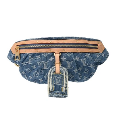 LOUIS VUITTON High Rise LV Remix M46837 Monograma Denim Azul Mujer Body Bag Foto 1 de 4