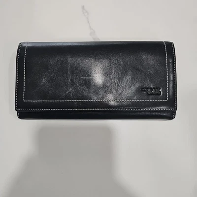 THE SAK Elliott Lucca 黑色皮革 Snap 钱包 见图片 — 第 1/4 张图片