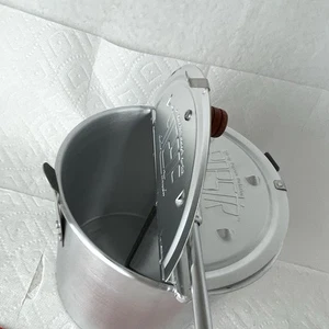 POPCORNPOPPER Herdplatte Aluminium Pfanne Handkurbel Whirley Rühren Pop Griff - Bild 1 von 15