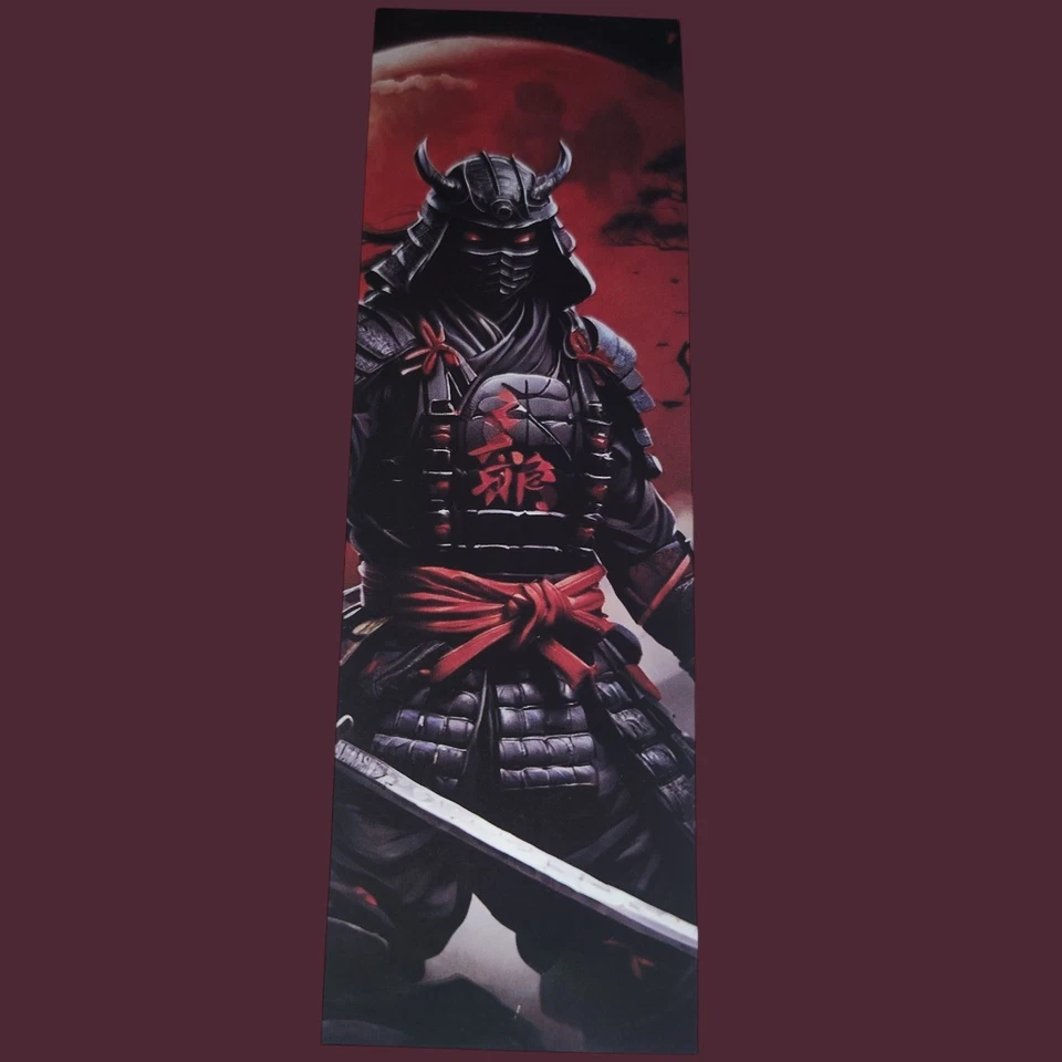 Foto Producto Digital Marcador Guerrero Samurai - Noche Luna Roja - Hecho a mano Foto 1 de 1