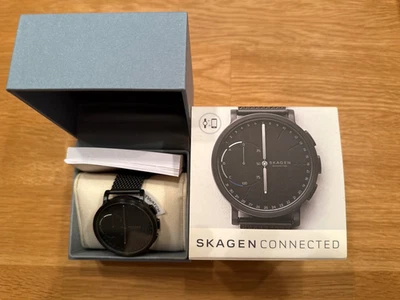 Skagen Connected Hybrid Smartwatch schwarz mit schwarzen Metallarmband - Bild 1 von 4