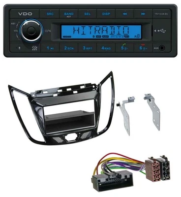VDO Bluetooth AUX USB MP3 Autoradio für Ford C-Max Kuga Klavierlack schwarz - Bild 1 von 4