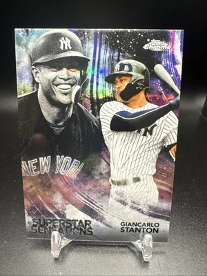 2018 Topps Chrome Superstar Sensations Refractor #SS-13 Giancarlo Stanton - Image 1 of 2