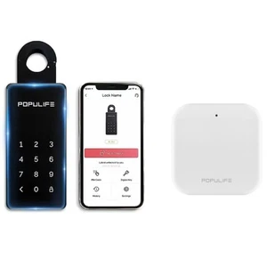 WiFi Lock Box for Outside with Gateway, Remotely Control Smart Key Lock Box, ... - Picture 1 of 9