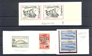 PANAMA 5 x VARIETY -PRINT INVERTED-DOUBLE - MISSING -*/** VF  - Picture 1 of 1