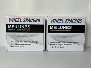 4 NEW 14x1.5 Thread MEILUNBS Wheel Spacers 6061-T6 Forged Aluminum 12.9 Studs - Picture 1 of 10