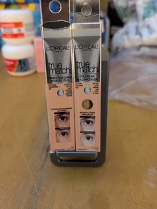 L'Oreal Paris N3-4  True Match Eye Cream In A Concealer .4 fl Oz Makeup Lot of 2 - Picture 1 of 2