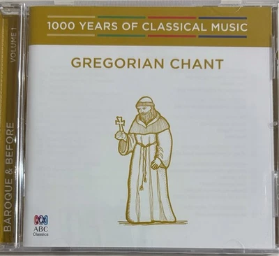 GREGORIAN CHANT - Singers Of St Lawrence CD BRAND NEW! ABC Classic 1000 Years - Image 1 of 2