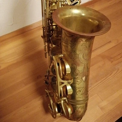 Saxofón alto Cannonball AVR-KSF vintage renacido sin lacar Mad Meg Japón Foto 1 de 4