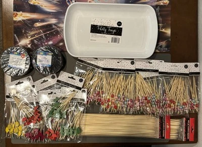 批量 全新未拆封 户外/BBQ/鸡尾酒会用品 斜纹/托盘/棒 — 第 1/4 张图片