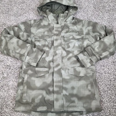 Chaqueta a Cuadros Burton Shaun Colección Blanca Dryride Verde Niños L Foto 1 de 4
