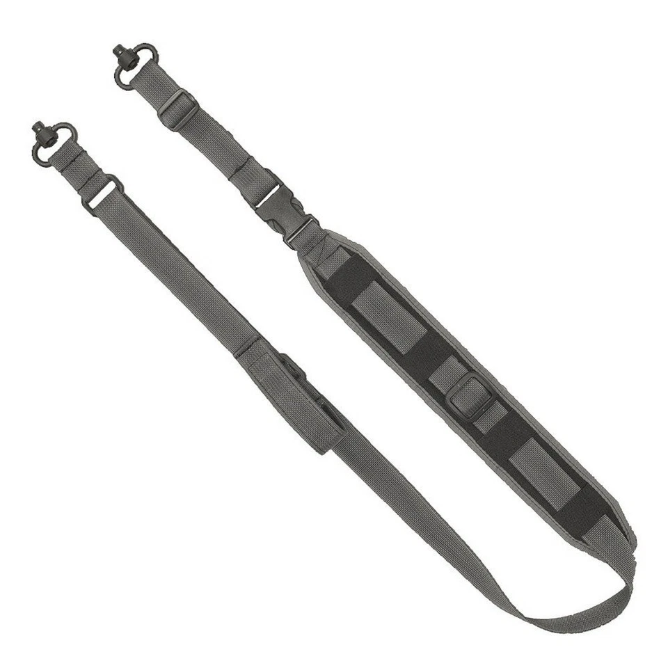 GrovTec QS 2-Point Sentinel Sling w/Push Button Swivels Gray - GTSL128