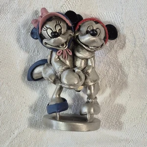 Disney Hudson Fine Pewter Skating Mickey And Minnie Mouse Figur 5736 USA - Bild 1 von 8