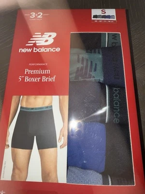 Paquete de 5 calzoncillos boxer pequeños New Balance Performance Premium nuevos Foto 1 de 4