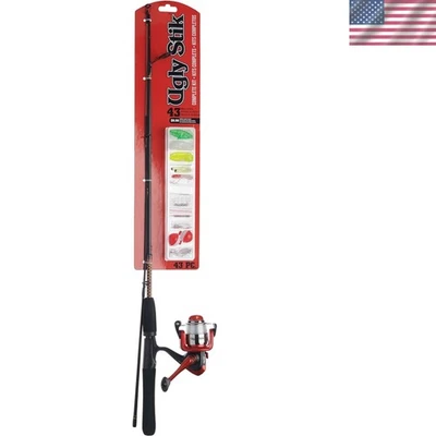 Elegante kit completo de caña de pescar y carrete - construcción Ugly Tech y 43 aparejos Foto 1 de 3