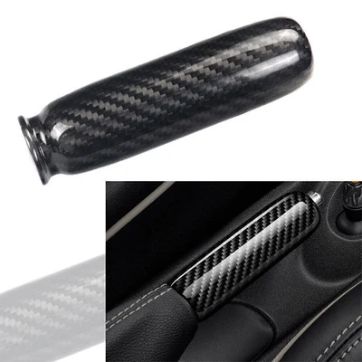 Black Carbon Fiber Handbrake Cover Handle Protector For Mini Cooper R50 R52 R53 - Изображение 1 из 4