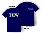 THW T-Shirt mit  Ortsnamen Schrift Wei !! TOP WARE
