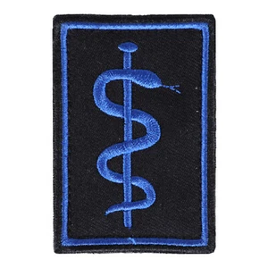 Dienststellungsabzeichen Äskulap blau + Paspel - Picture 1 of 1