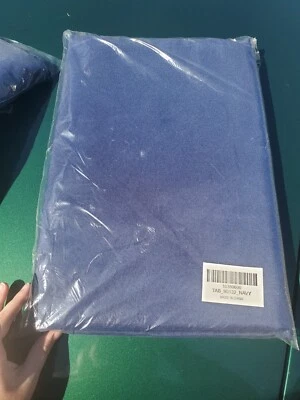 Navy Polyester 90x132" Rectangle TABLECLOTHS Wedding Party Supplies Linens - Image 1 of 2