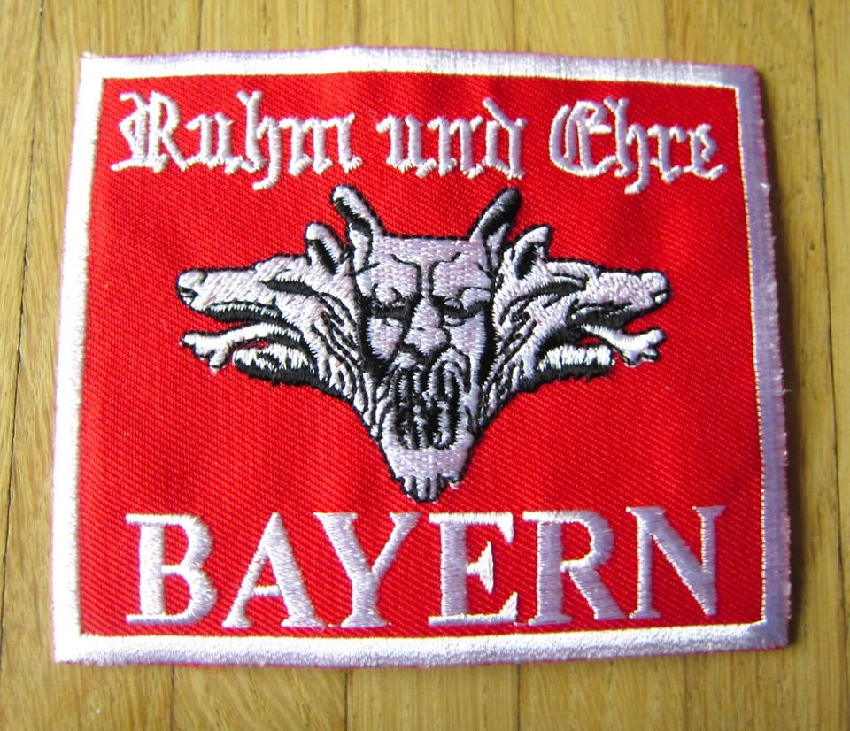 Bayern Aufnäher / Patch: Bayern - RUHM und EHRE    -   10 x 8,5 cm groß - Bild 1 von 1