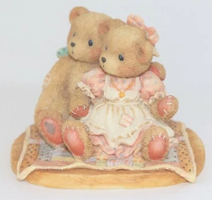 CHERISHED TEDDIES FIGURINE NATHANIEL & NELLIE BEARS ON BLANKET 1993 NIB 950513 - Picture 1 of 8