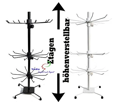 YUDU Verkaufsständer Hakenständer Präsentationsständer Metall 360 Grad Drehbarkei